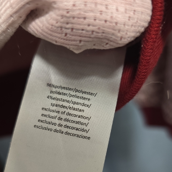 Christian Siriano Wine and Cream Knit Cardigan With Pearl Buttons Size Large - Picture 3 of 12